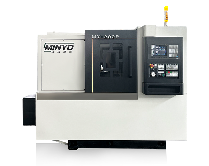 Horizontal CNC lathe with linear guideway,  gang tools